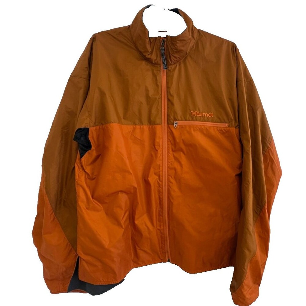 MARMOT Jacket Men's Large Softshell Windbreaker Running Lightweight Fleece Lined